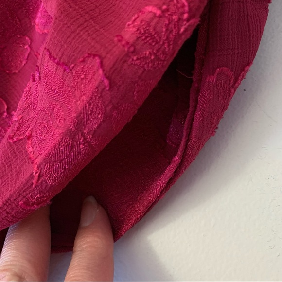 Wild Fable Size Small Fuchsia Pink Criss-Cross Tie Back Skater Dress NWT - Picture 6 of 14